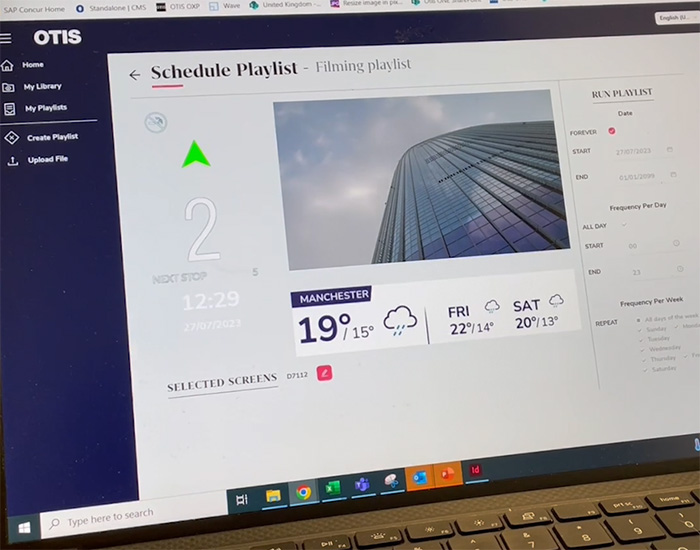 eView content control on browser