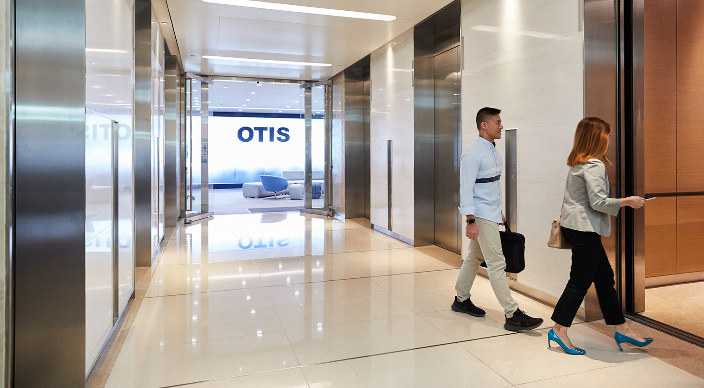 people entering an elevator