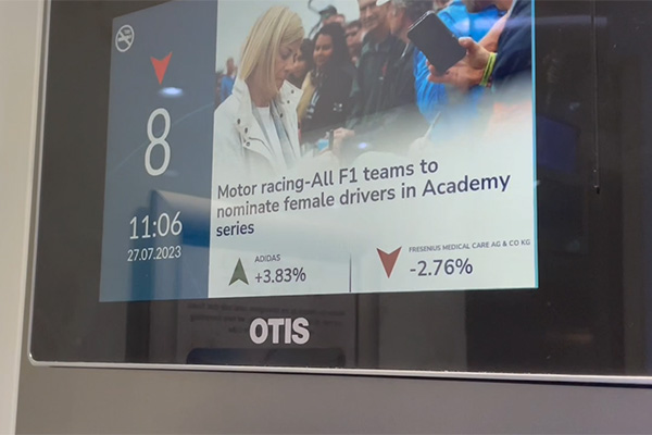 Passenger entertainment with Otis eView