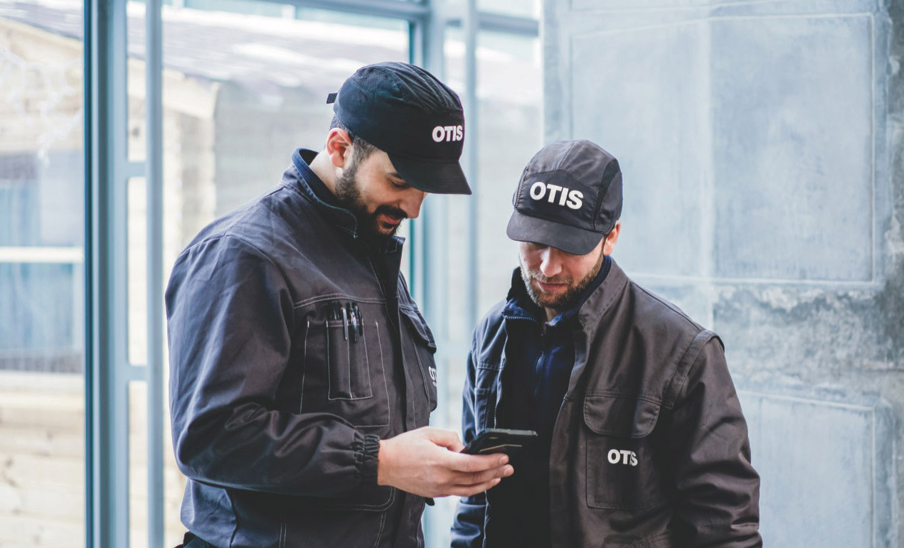 Two service men discussing