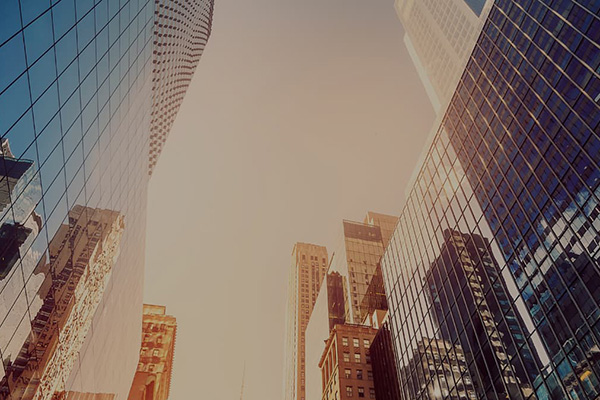 view of skyscrapers